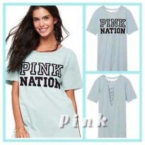Lace Back PINK NATION Shirt